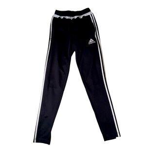 adidas Black Trackpants with Stripes and Logo
